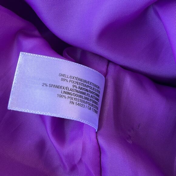 Old Navy Hooded Pea Coat Purple Small - Picture 3 of 8